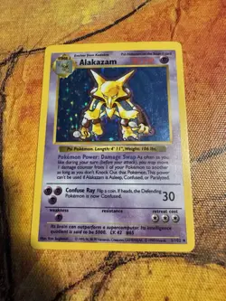 Shadowless Alakazam Holo Base Set | Vintage WOTC Pokemon | Gen 1 - Image 2