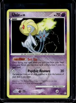 2008 Pokemon Diamond & Pearl Legends Awakened Uxie Reverse Holo #43/146 - Image 1