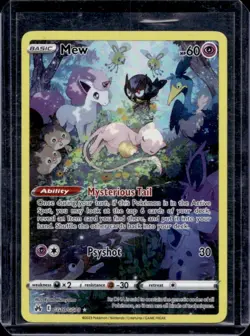 2023 Pokemon SWSH Crown Zenith Mew Galarian Gallery #GG10/GG70 - Image 1