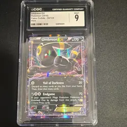 Pokemon Umbreon EX 55/124 Fates Collide CGC 9 Holo Card 2016 - Image 1