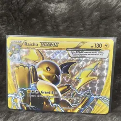 Pokemon Raichu BREAK 50/162 XY BREAKthrough Rare Holo 130HP Grand Bolt - Image 1