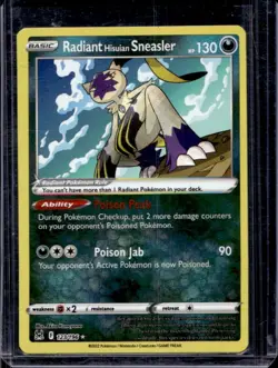 2022 Pokemon SWSH Lost Origin Radiant Hisuian Sneasler #123/196 - Image 1