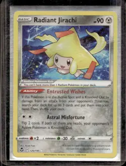 2022 Pokemon SWSH Silver Tempest Radiant Jirachi #120/195 - Image 1