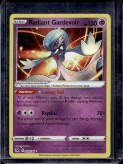 2022 Pokemon SWSH Lost Origin Radiant Gardevoir #069/196 - Image 1