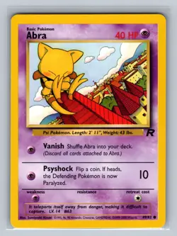Abra - 49/82 Common Team Rocket - LP - NM Pokemon TCG - Image 1