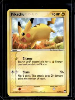 2007 Pokemon EX Power Keepers Pikachu #57/108 - Image 1