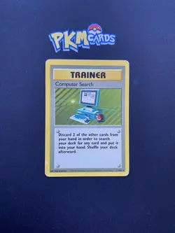Pokemon TCG Computer Search Base Set 71/102 Regular Rare HP. - Image 1