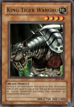 King Tiger Wanghu Unl Ed Rare PGD-004 Yu-Gi-Oh! - Image 1