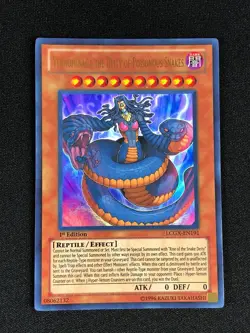 YUGIOH VENNOMINAGA THE DEITY OF POISONOUS SNAKES LCGX-EN191 1ST ULTRA - Image 1