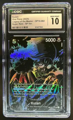 2025 One Piece Legacy of the Master Kuzan Special Alt Art #OP10-082 CGC 10 - Image 1