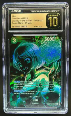 2025 One Piece Legacy of the Master Lim Special Alt Art PRISTINE OP09-037 CGC 10 - Image 1
