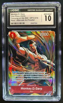 2025 One Piece Monkey.D.Garp Carrying His Will Alt Art 3OP13-016 CGC 10 - Image 1