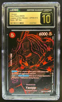 2025 One Piece Legacy of Master Yasopp Special Alt Art PRISTINE #OP09-013 CGC 10 - Image 1