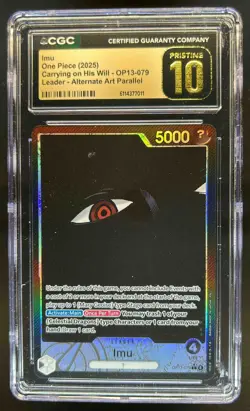 2025 One Piece Imu Carring On His Will Alt Art #OP13-079 CGC 10 PRISTINE - Image 1