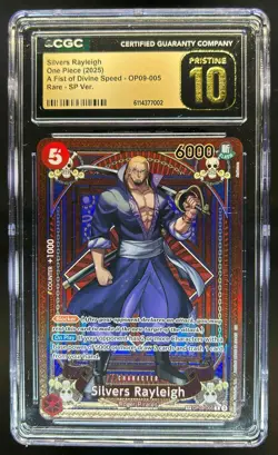 2025 One Piece Silvers Rayleigh Special Cards PRISTINE #OP09-005 CGC 10 - Image 1