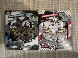 Pokemon TCG Black Bolt & White Flare Binder Collection Sealed Pair Set New - Image 1