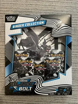 Pokemon TCG Black Bolt & White Flare Binder Collection Sealed Pair Set New - Image 2