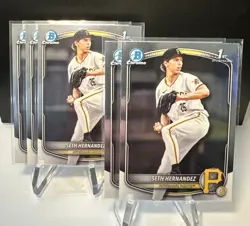 2025 Bowman Draft Seth Hernandez 1st Prospect Chrome #BDC-25 Lot (5) Pirates - Image 1