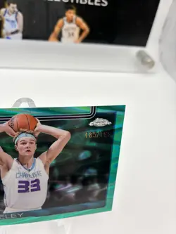 Liam Mcneely 2025-26 Topps Chrome Aqua RayWave Rookie Card No. 279 SP 185/199 - Image 3