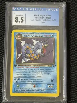 Pokemon Dark Gyarados Holo Rare TCG Card 1st Edition 8/82 CGC 8.5 NM/Mint+ - Image 1