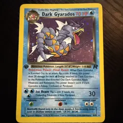 Pokemon Dark Gyarados Holo Rare TCG Card 1st Edition 8/82 Near Mint Condition - Image 1