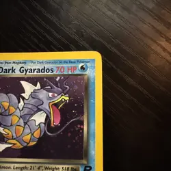 Pokemon Dark Gyarados Holo Rare TCG Card 1st Edition 8/82 Near Mint Condition - Image 5