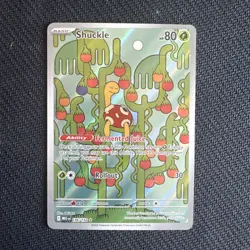 Shuckle 136/132 ME01: Mega Evolution- Illustration Rare- Pokemon TCG Card- NM - Image 1