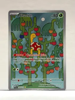 Shuckle 136/132 Illustration Rare Mega Evolution Pokemon Card TCG NM - Image 1