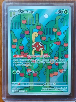Pokemon TCG Shuckle 136/132 - English Mega Evolution Illustration Rare Card IR - Image 1