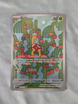 Pokemon TCG Card Shuckle 136/132 MEG Mega Evolution Illustration Rare Holo - Image 1