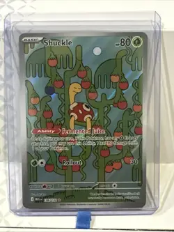 Pokemon TCG Mega Evolution Shuckle Illustration Rare Holo Card 136/132 - Image 1