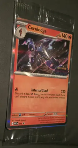 Pokemon TCG Phantasmal Flames Pre-Release Promo Cards - Staff - Set of 4 Sealed - Image 1