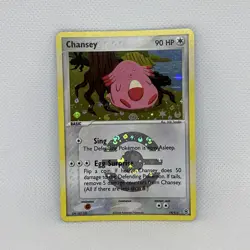 Pokemon TCG Chansey EX FireRed & LeafGreen 19/112 Reverse Holo Rare Card NM!! - Image 1
