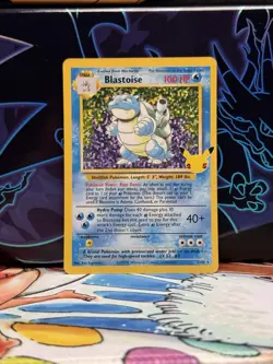 Blastoise Holo 2/102 25th Anniversary Celebrations Pokemon Card - Image 1