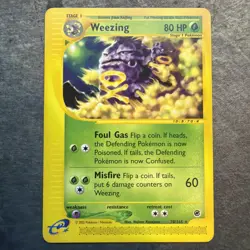 Weezing 70/165 Rare Expedition Pokemon Card - Image 1
