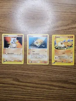 Cubone 40/95, 60/112, & 103/165 Non-Holo Pokemon Card TCG - Image 1