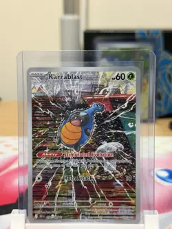 Pokemon TCG Karrablast 094/086 Holo IR Black Bolt Illustration Rare Card SV - Image 1