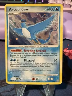 Articuno Lv. 46 1/100 Majestic Dawn Holo Pokemon Card - NM - Swirls - Image 1