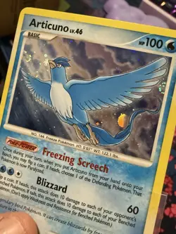 Articuno Lv. 46 1/100 Majestic Dawn Holo Pokemon Card - NM - Swirls - Image 2