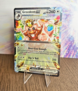 Pokemon Greedent ex 179/197 SV03: Obsidian Flames Double Rare card NM - Image 1