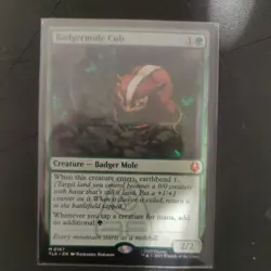 Magic: The Gathering - Badgermole Cub - Green Creature Card - MTG - Image 1