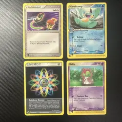 Pokemon tcg ex vintage ruby and sapphire 11 card lot includes 1 holo rare - Image 3