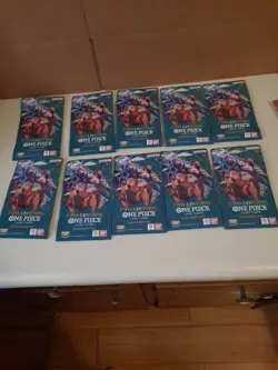 One Piece TCG English OP-08 Two Legends 12-Card Sleeved Booster Pack Lot of 10 - Image 1