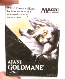 Magic The Gathering AJANI GOLDMNE White Planeswaker SEALED Card Pack Deck - Image 1