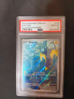 Pokemon TCG Wattrel Scarlet & Violet Twilight Masquerade Holo Card 178/167 PSA10 - Image 1