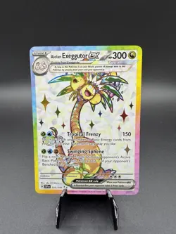 Pokemon TCG Alolan Exeggutor EX 225/191 Surging Sparks Ultra Rare Holo Card - Image 1