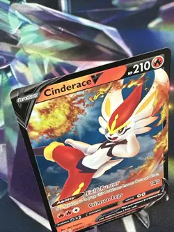 Pokemon TCG Shining Fates Card - Cinderace V 018/072 - Image 2
