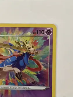 Pokemon TCG Zacian Card 082/185SWSH04: Vivid Voltage Holo Near Mint Condition - Image 3