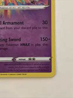 Pokemon TCG Zacian Card 082/185SWSH04: Vivid Voltage Holo Near Mint Condition - Image 4