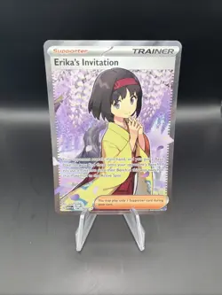 Erika's Invitation Full Art NM 196/165 Scarlet & Violet 151 Pokemon Card - Image 1